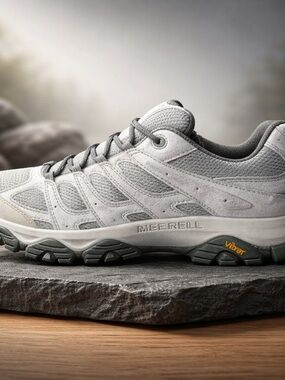 Brand New In Box Merrell Moab 3 Zip Mens Size 12 Oolong Light Gray Trail Shoe